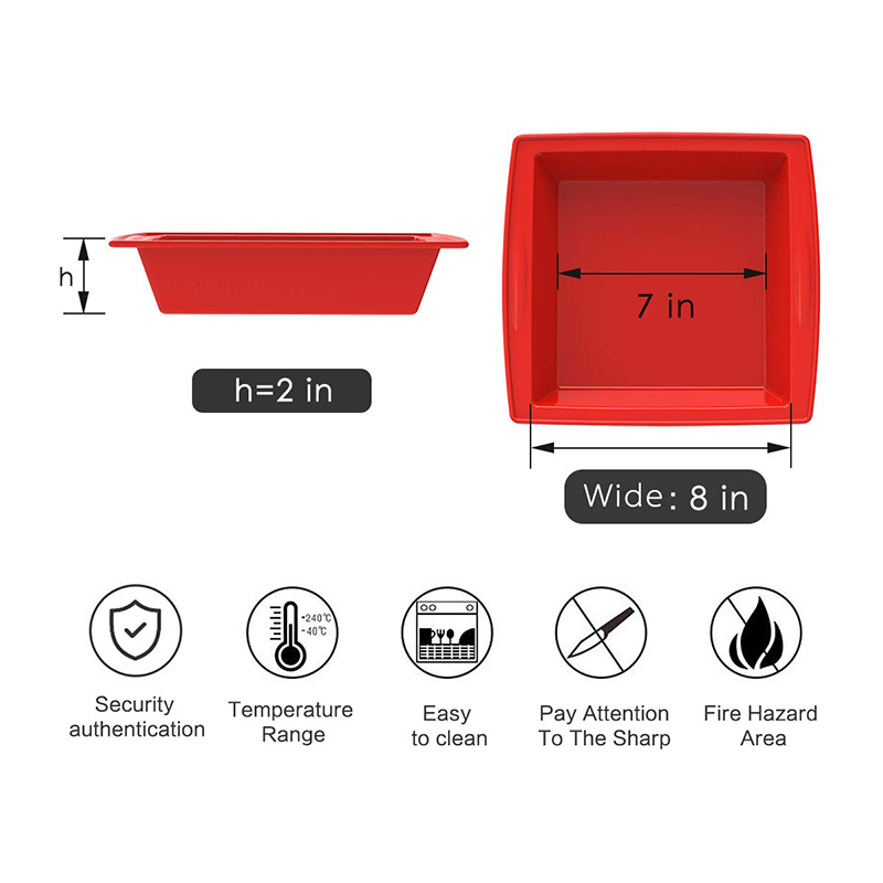 8 x 8 Inch Silicone Square Cak - đánh giá và giá X Nutrition