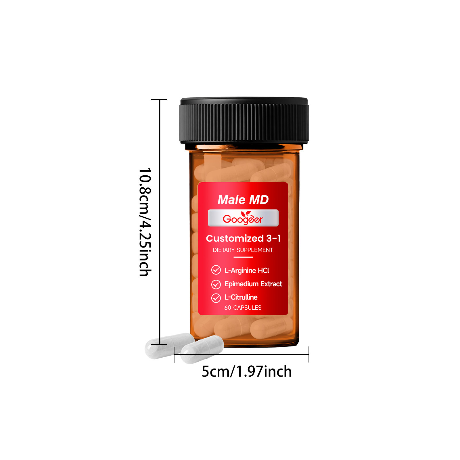 GOOGEER Men's Health Capsules  - đánh giá và giá Nutrition Fitness Health