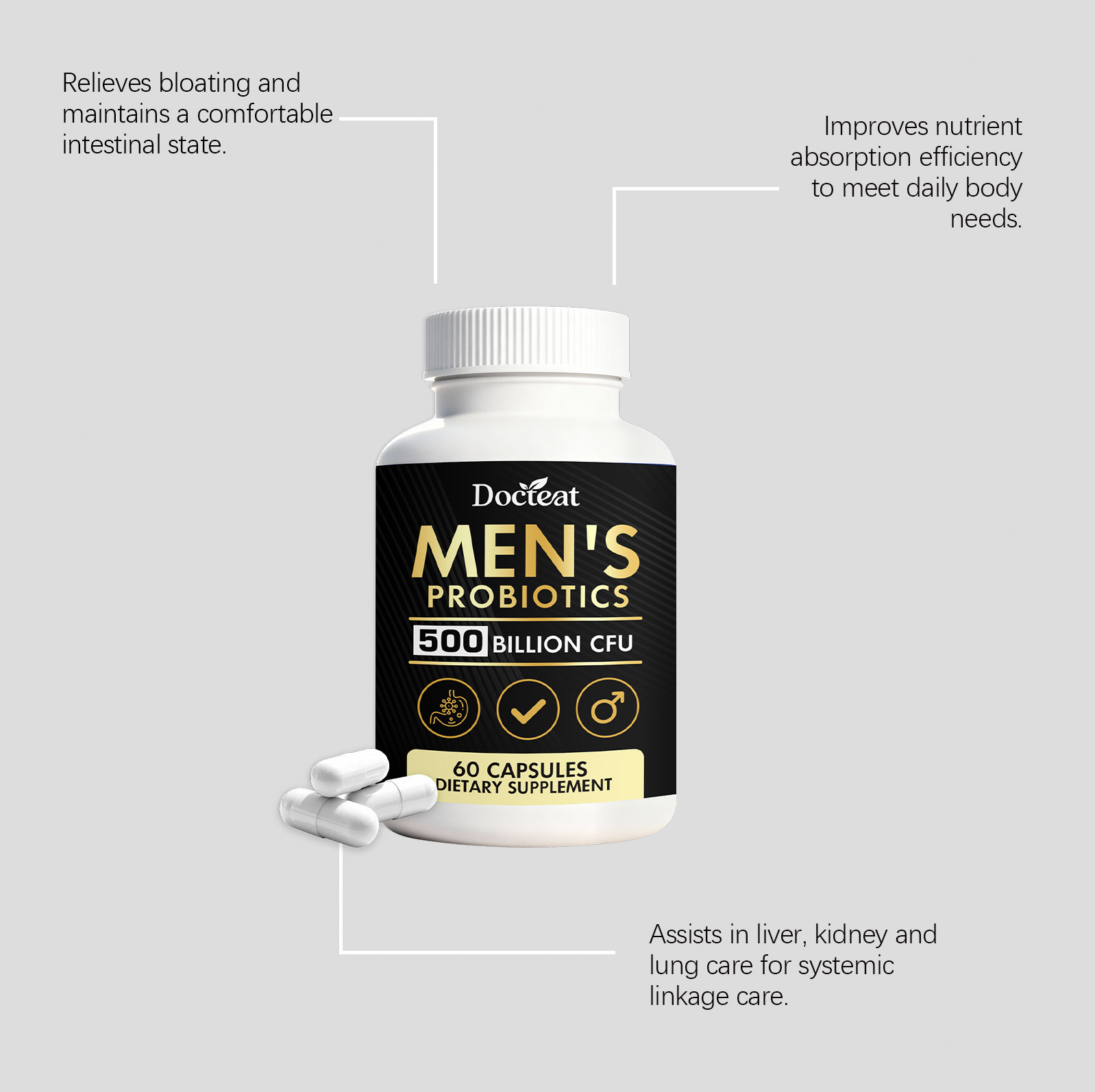 GOOGEER Men's Health Capsules  - đánh giá và giá Nutrition Fitness Health