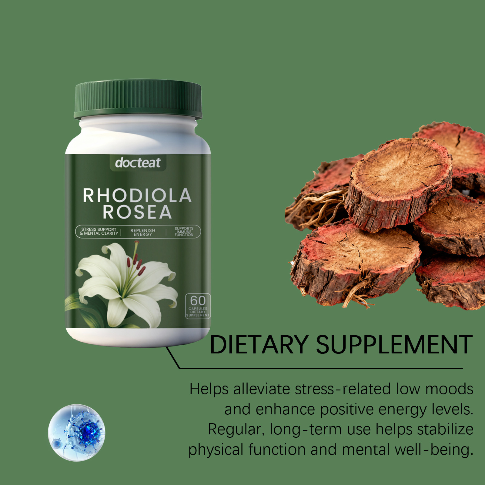 DOCTEAT Men's Health Capsules  - đánh giá và giá Nutrition Fitness Health