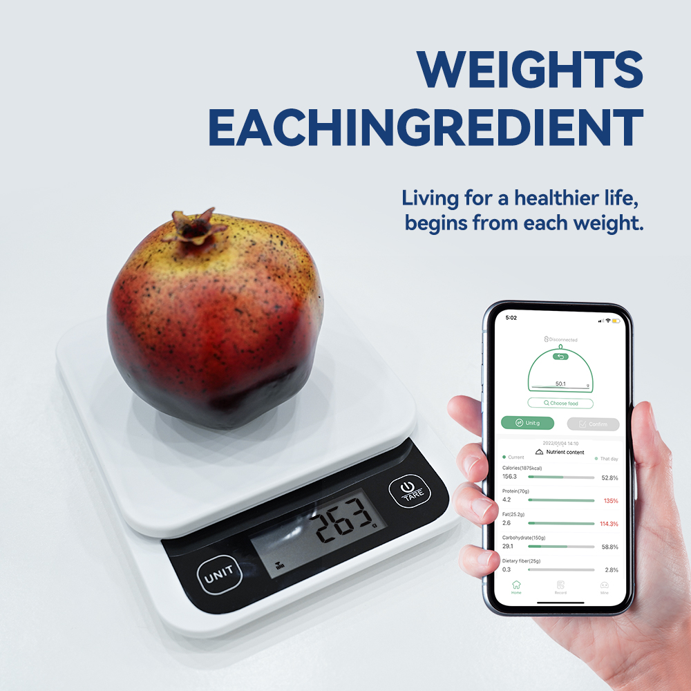 5kg/0.1g/1g Smart Kitchen Scal - đánh giá và giá Nutrition & Fitness Hub